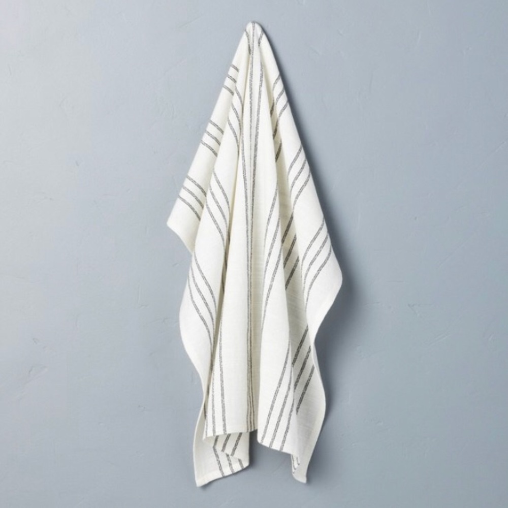 HEARTH AND HAND Stripe Flour Sack Kitchen Towel